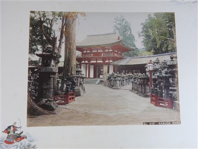 Lot 101 - A Japanese lacquer bound photograph album of...
