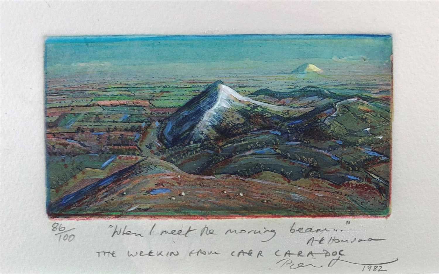 Lot 17 - Piers Browne, The Wrekin from Caer Caradoc