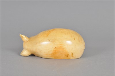 Lot 476 - 'The Lucky Pig', an Edwardian ivory model by Barrett & Sons, Piccadilly.