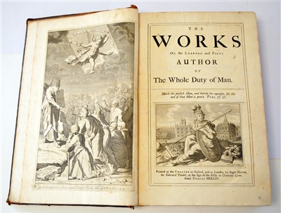 Lot 211 - ALLESTREE, Richard, Works, folio, Oxord 1704,...