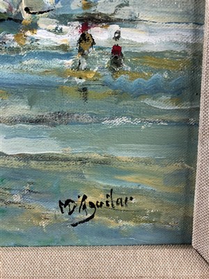 Lot 330 - Michael D'Aguilar (British 1924-2016), Le Retour Des Pecheurs