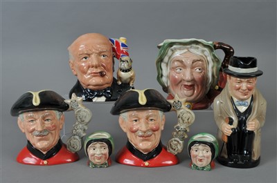 Lot 155 - A group of Toby and Character jugs