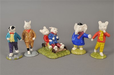 Lot 182 - Beswick Rupert the Bear figures