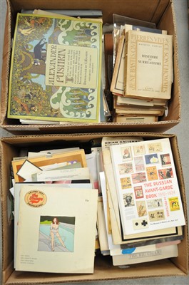 Lot 210 - EPHEMERA, including art catalogues (2 boxes)
