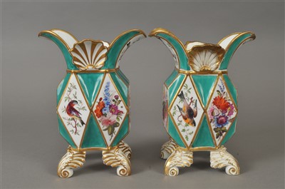 Lot 230 - Pair of Regency English porcelain vases