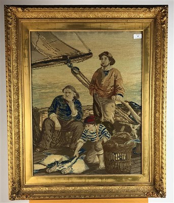 Lot 97 - Tapestry in a gilt frame