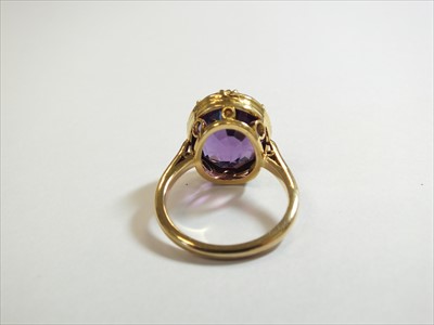 Lot 57 - A late 19th century suite of amethyst jewellery