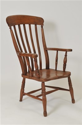 Lot 529 - A Victorian kitchen Windsor chair