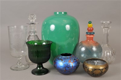 Lot 202 - Collection of glassware, 19th and 20th century