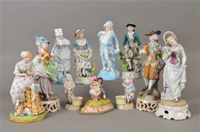 Lot 175 - Continental porcelain figures