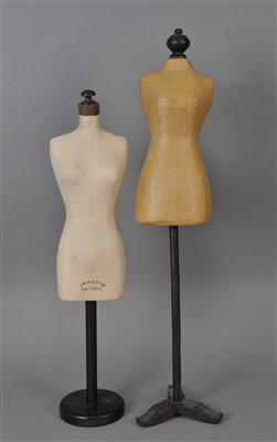 Lot 269 - Two small free-standing shop display manikins