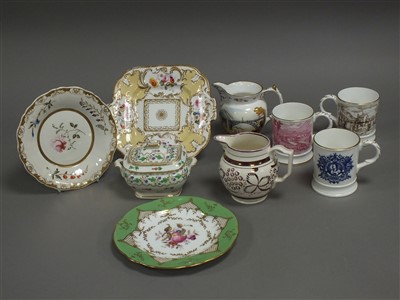 Lot 181 - A group of 19th/20th century ceramics