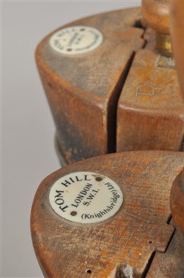 Lot 309 - A Pair of Edwardian black leather riding boots with trees by Tom Hill, London