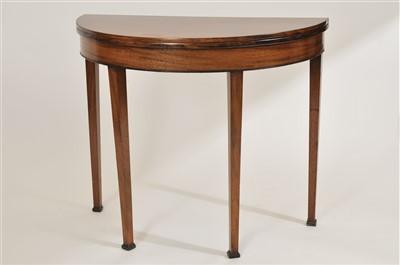 Lot 454 - A 19th century mahogany folding card table