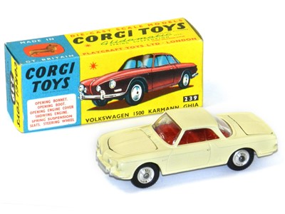 Lot 374 - Corgi 239 Volkswagen Ghia 1500, boxed. In...