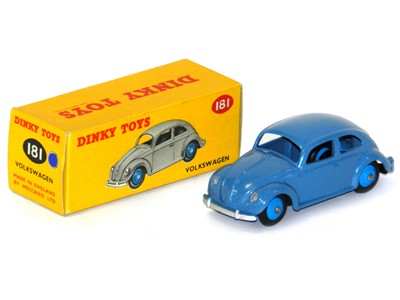 Lot 384 - Dinky 181 Volkswagen (Beetle) Saloon, boxed....