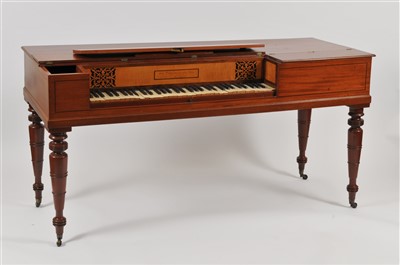 Lot 522 - A mahogany cased square piano by John Broadwood & Sons