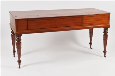 Lot 522 - A mahogany cased square piano by John Broadwood & Sons
