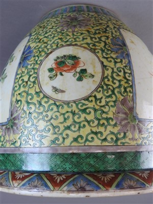 Lot 88 - A Chinese famille verte porcelain planter,...