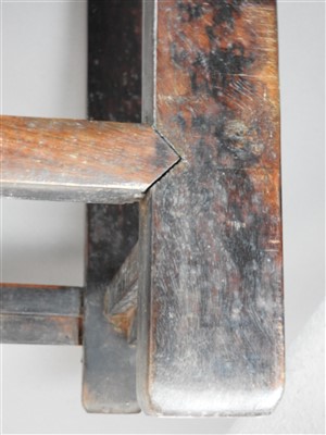Lot 54 - A Chinese carved rosewood chair, early 20th...