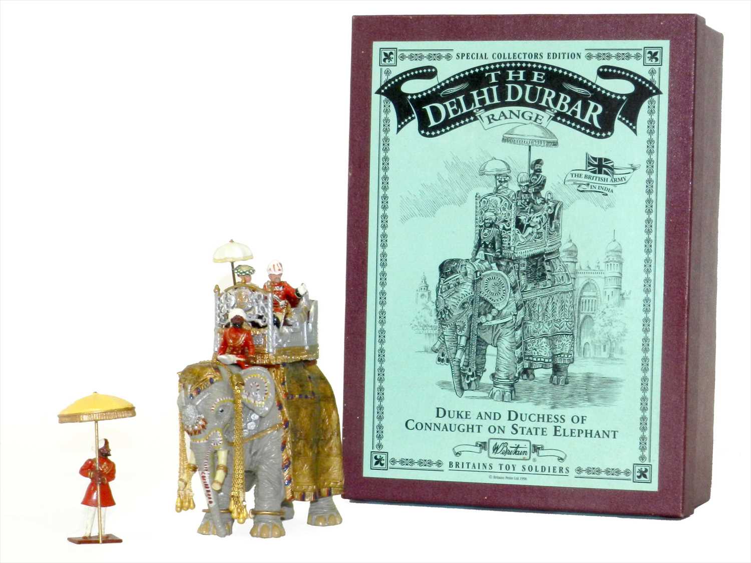 Lot 571 - Britains Delhi Durbar State Elephant with Duke and Duchess of Connaught