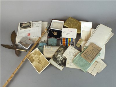 Lot 284 - Militaria collection relating to William Reeve Hamilton - RFC & S. Staffs Rgt