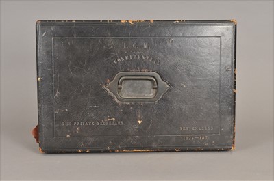 Lot 605 - A 19th century leather-clad dispatch box and personal effects relating to New Zealand