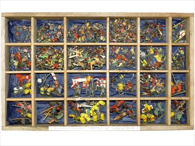 Lot 270 - Hand-painted Lead Battle of Shrewsbury Diorama Figures (100+)