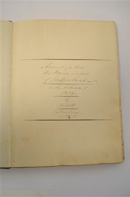 Lot 294 - MANUSCRIPT. Account of a Tour Thro' France and...