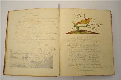 Lot 295 - MANUSCRIPT. Commonplace book, 4to, compiled by...