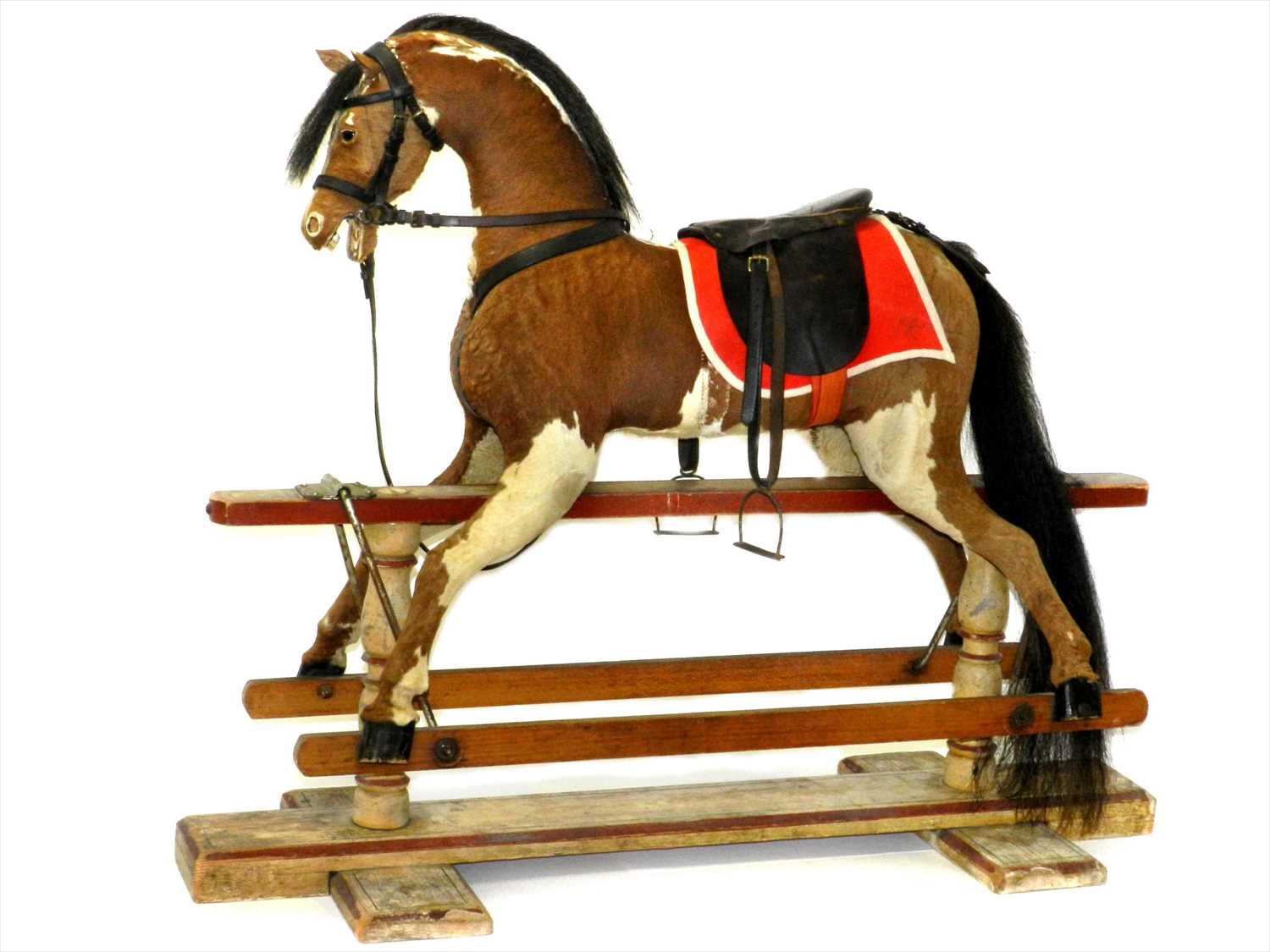 Lot 653 - “Brown Jack” a professionally restored Bauer & Krause 1920s Rocking Horse