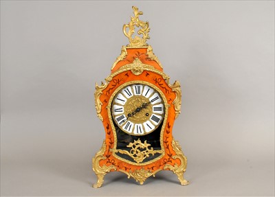 Lot 730 - A French Louis XV style mantle clock