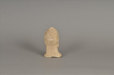 Lot 207 - A carved limestone head of Byzantine style