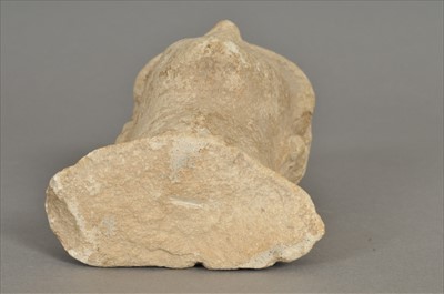 Lot 207 - A carved limestone head of Byzantine style