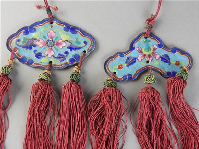 Lot 14 - Two Chinese Canton famille rose enamel...