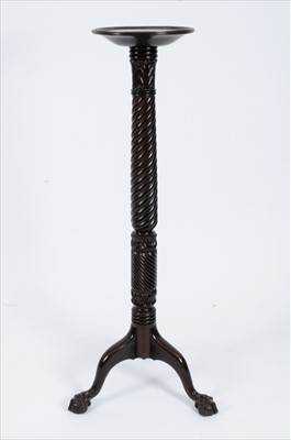 Lot 757 - A Victorian mahogany tripod jardinere stand