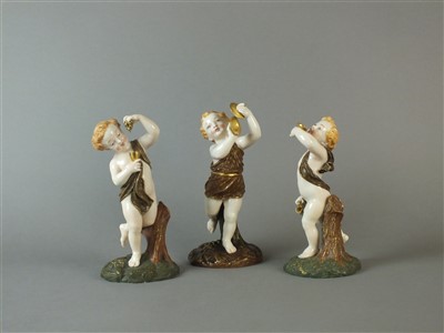 Lot 242 - Three Royal Worcester porcelain figures