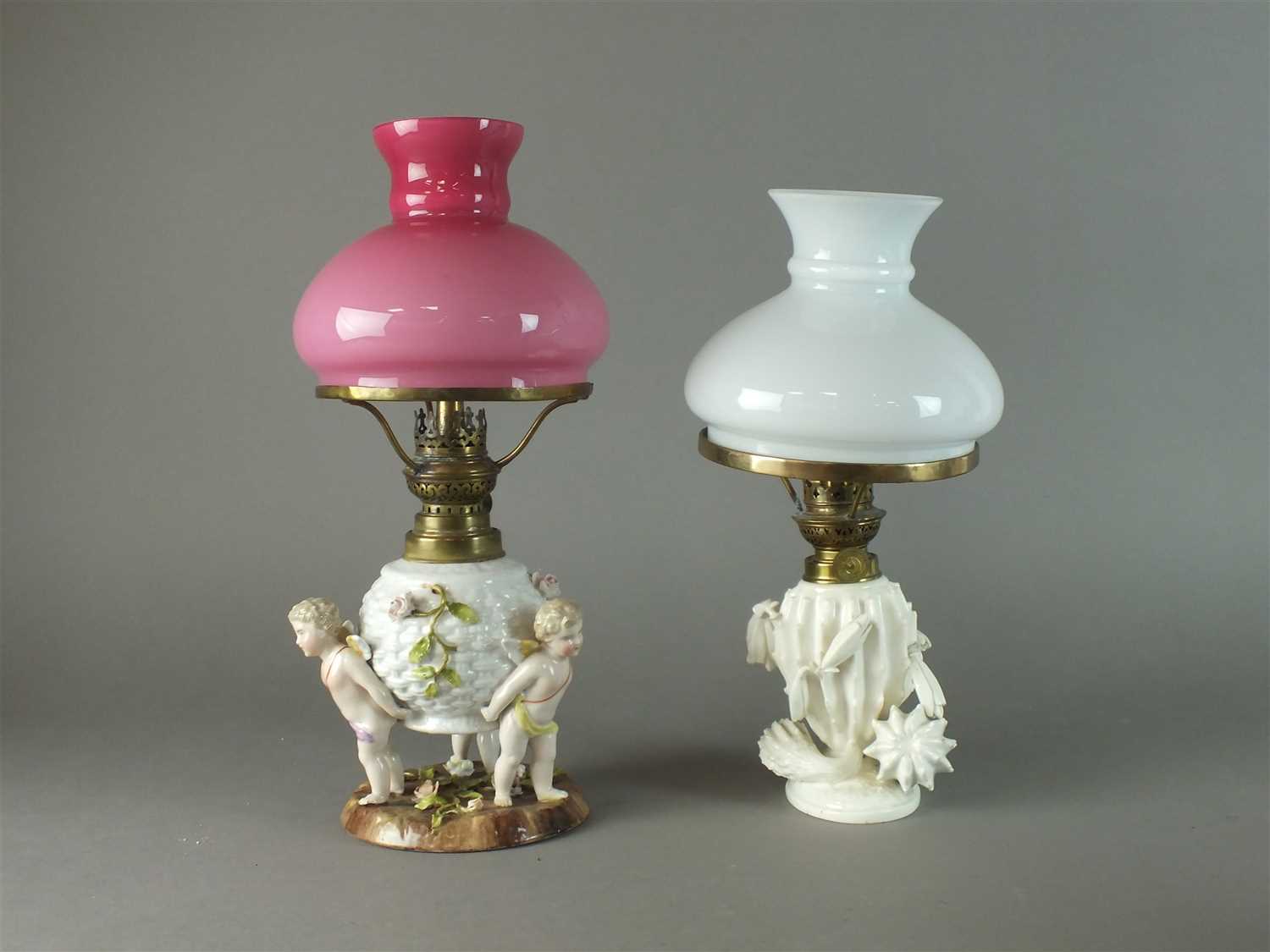 porcelain victorian lamps