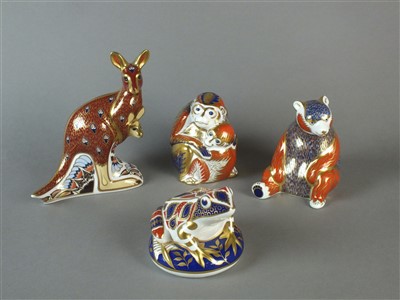 Lot 214 - Four Royal Crown Derby imari paperweights