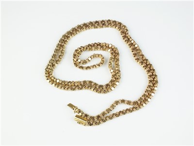 Lot 96 - A 9ct gold necklace