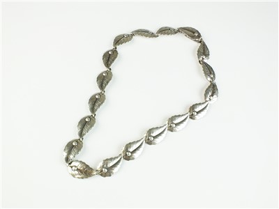 Lot 95 - A Danish silver necklace by S Christian Fogh