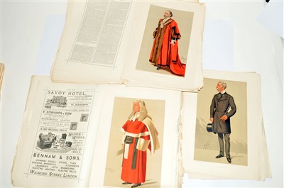 Lot 247 - VANITY FAIR PRINTS. A quantity from 1884-91,...