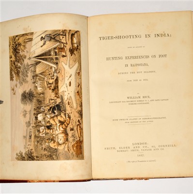 Lot 260 - RICE, William, Tiger-shooting in India. 1857....