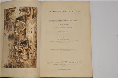 Lot 260 - RICE, William, Tiger-shooting in India. 1857....