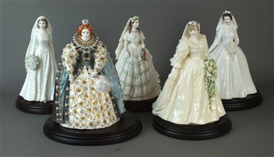 Lot 224 - Five Royal Portrait figures