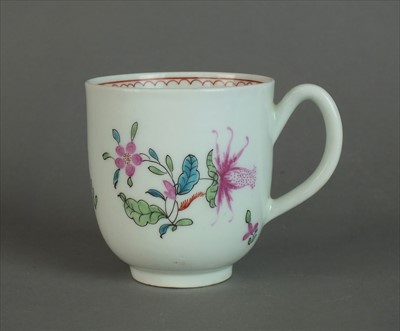 Lot 340 - Worcester coffee cup, circa 1762-65