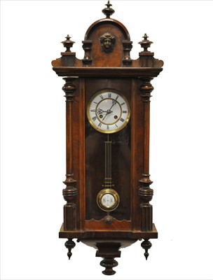 Lot 312 - A walnut cased Vienna wall clock