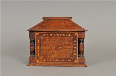 Lot 218 - A 19th century oak country house money box