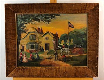 Lot 315 - Coaching inn scene