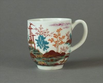 Lot 352 - Worcester coffee cup, circa 1770